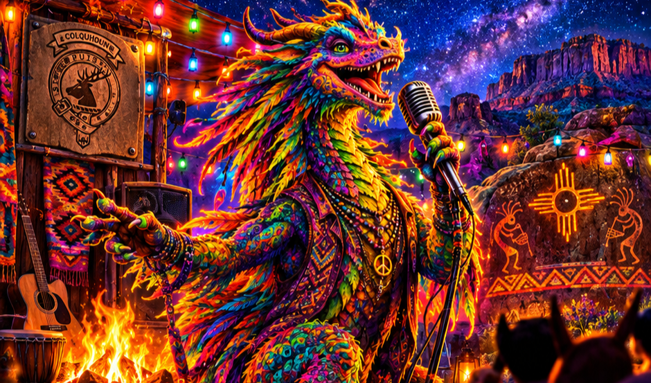 Cully the Colquhoun Dragon Finds Music, Karaoke & Peaceful Camping at Ka-Hoon&nbsp;Campground!